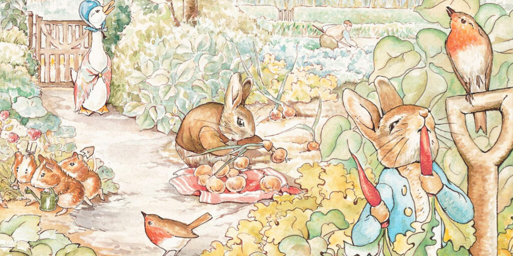 A vintage Beatrix Potter illustration